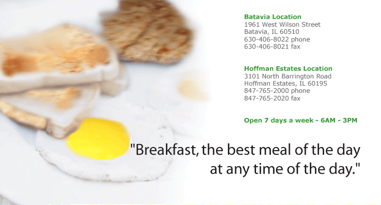 Breakfast, the best meal of the dat at any time of the day.
